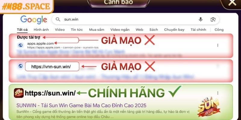 App Sunwin Giả Mạo- Cách Nhận Biết Chính Xác Và An Toàn 1 App Sunwin giả mạo được sao chép gần như bản chính